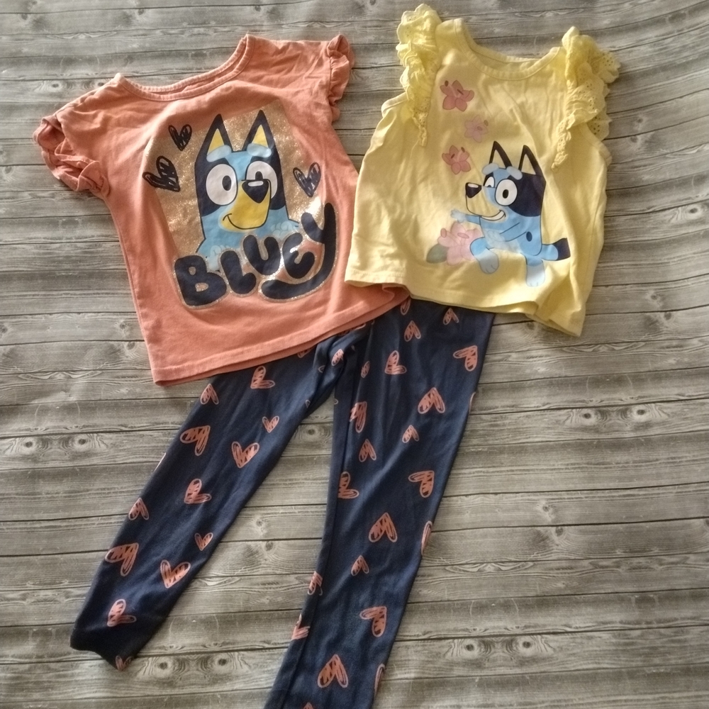 10/$40 Bluey Kids Outfit Set with T-Shirts and Leggings